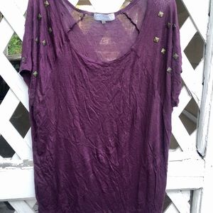 Daydreamer Purple Top w/ Studs
